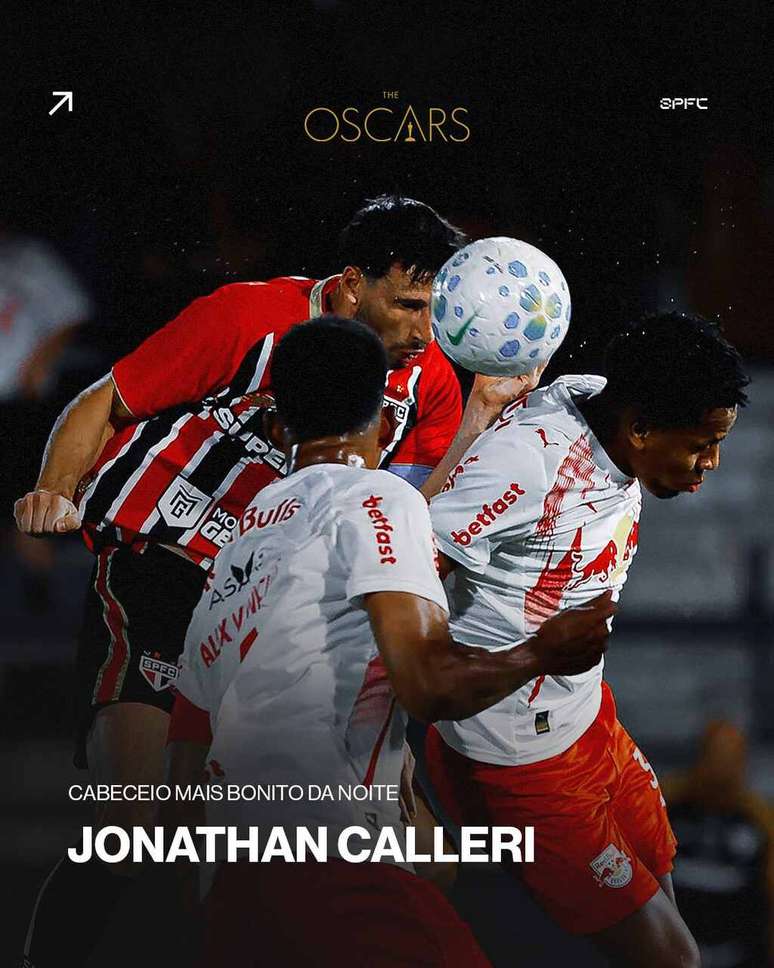 S&atilde;o Paulo tamb&eacute;m brincou com o Oscars ap&oacute;s vit&oacute;ria contra o RB Bragantino &ndash;
