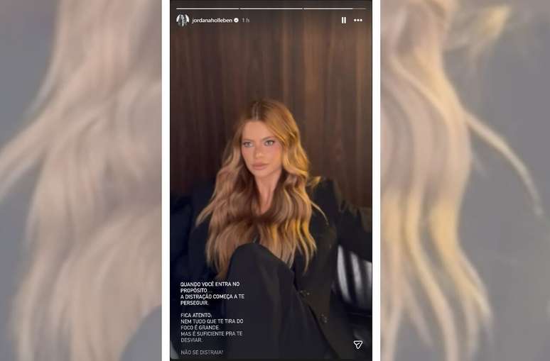 Jordana Holleben retorna &agrave;s redes sociais e posta reflex&otilde;es em seu perfil &ndash;