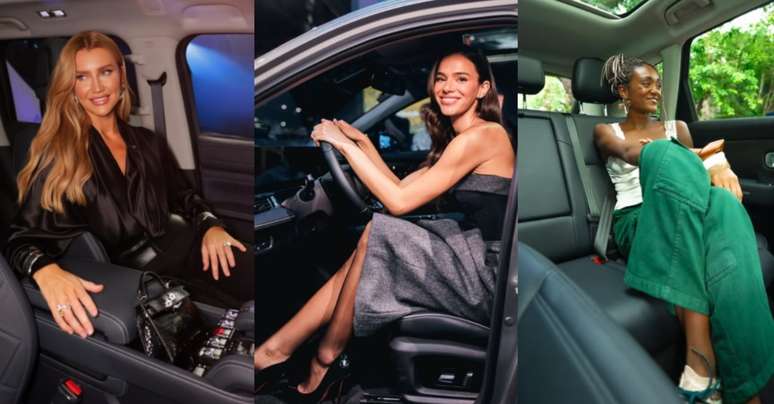 Ana Paula Siebert Justus, Bruna Marquezine e Sarah Aline: a beleza feminina associada &agrave; sofistica&ccedil;&atilde;o dos carros modernos