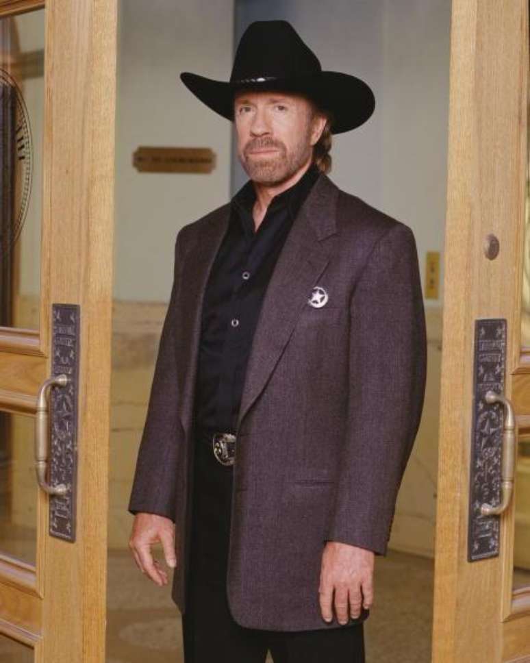 Chuck Norris em 1997 em Walker, o Ranger do Texas