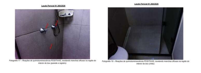 Pol&iacute;cia encontrou sangue de Gisele em locais do banheiro, contradizendo vers&atilde;o do tenente-coronel Geraldo Neto.