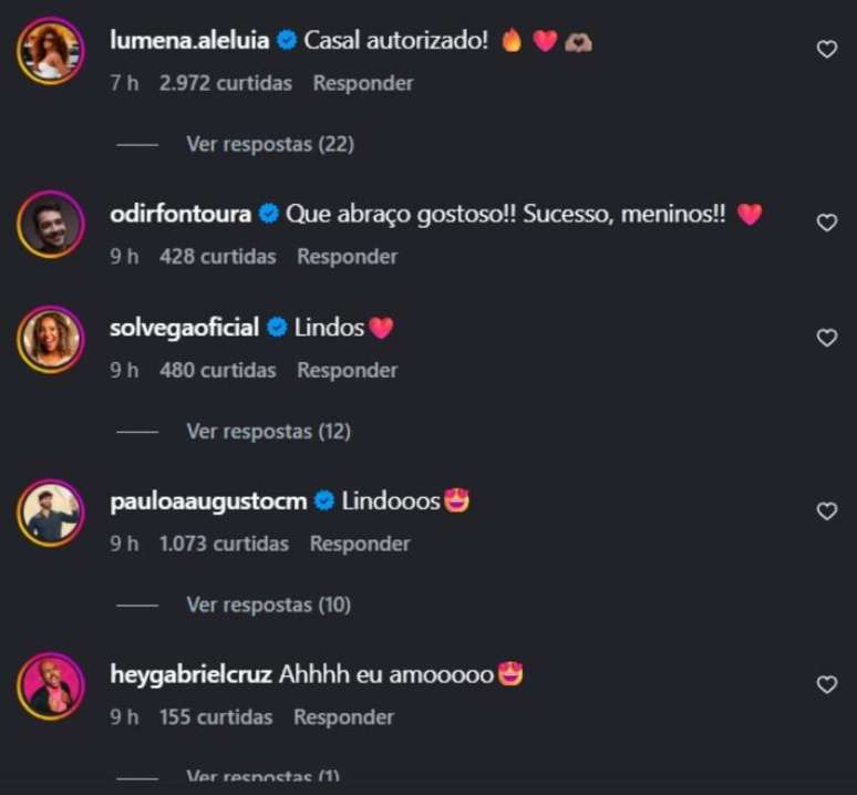 F&atilde;s reagem a publica&ccedil;&atilde;o