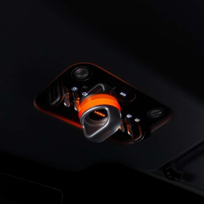 Bot&atilde;o de igni&ccedil;&atilde;o da Ferrari Luce