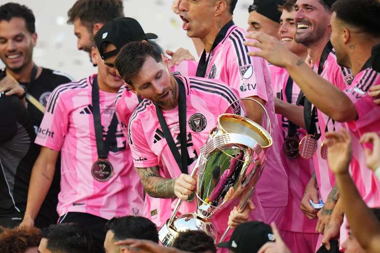 Messi comemorando a conquista da MLS 