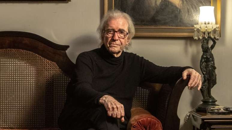 O ator e dramaturgo Juca de Oliveira durante entrevista concedida ao Estad&atilde;o em 2019