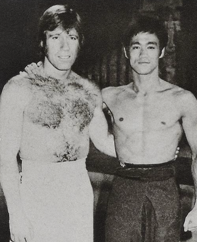 Chuck Norris e Bruce Lee 
