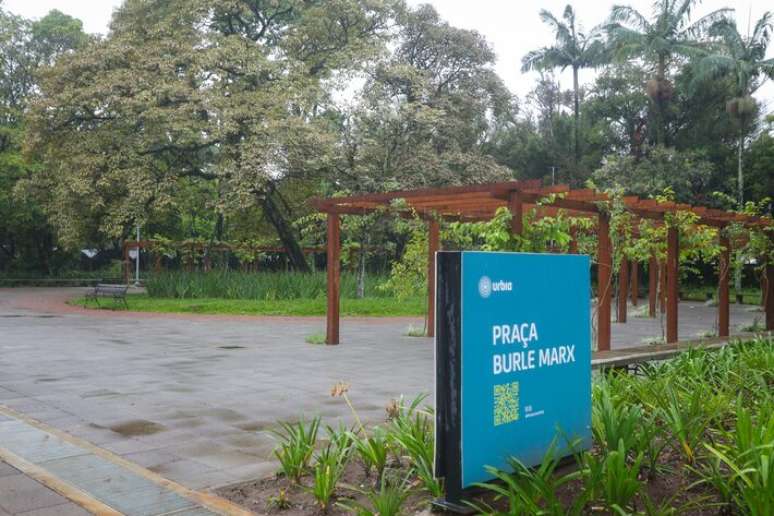 Pra&ccedil;a Burle Marx, no Parque do Ibirapuera