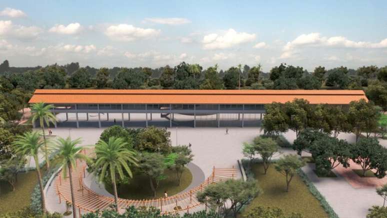 Projeto da concession&aacute;ria prev&ecirc; nova laje para instala&ccedil;&atilde;o de lojas, restaurantes e academia na Serraria do Parque do Ibirapuera