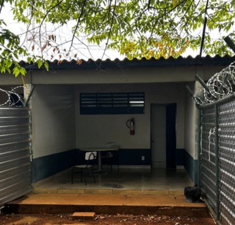 &Aacute;rea externa da nova cela de Bolsonaro na Papudinha