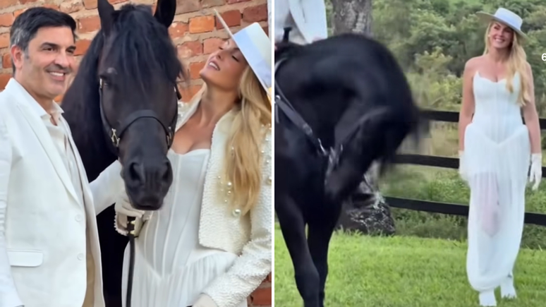 Ana Hickmann e Edu Guedes 