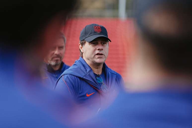Pochettino durante treinamento com a sele&ccedil;&atilde;o dos Estados Unidos &ndash;