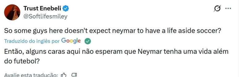 Usu&aacute;rio se manifesta sobre pol&ecirc;mica envolvendo o brasileiro &ndash;