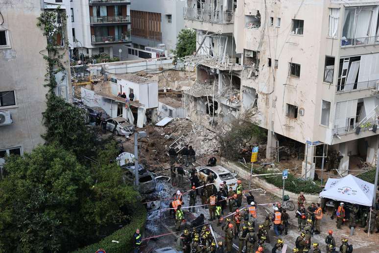 Em Tel Aviv, zona residencial foi atacada