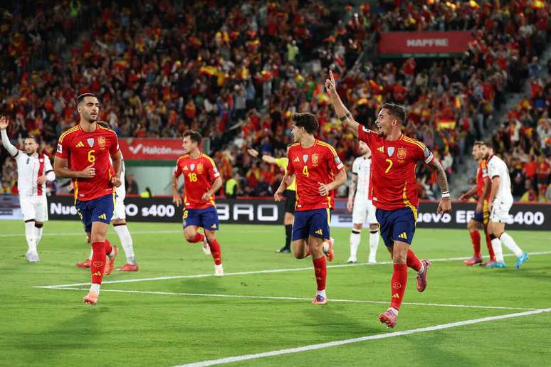 Espanha &eacute; uma das principais favoritas para a Copa do Mundo de 2026 (Photo by Florencia Tan Jun/Getty Images)