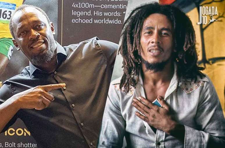 Usain Bolt e Bob Marley se destacam entre os grandes nomes da hist&oacute;ria do pa&iacute;s &ndash; Fotos: Instagram/@usainbolt; Curadoria/Ziggy Marley