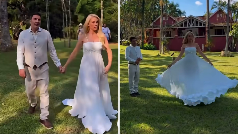 Ana Hickmann e Edu Guedes 