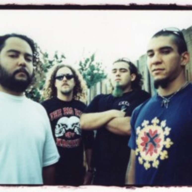 Raimundos com a forma&ccedil;&atilde;o original (Fred, Canisso, Dig&atilde;o, Rodolfo)