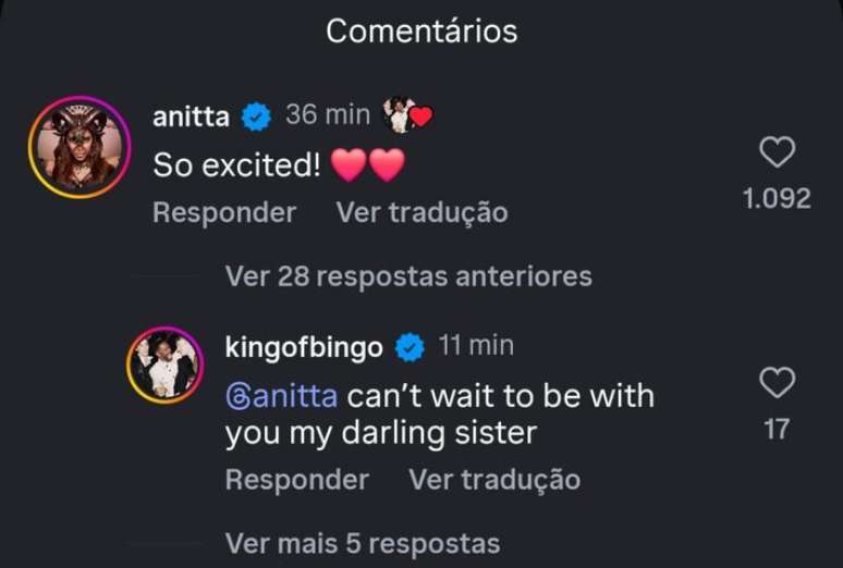 Anitta e Colman Domingo celebram an&uacute;ncio do 'Saturday Night Live' nas redes sociais