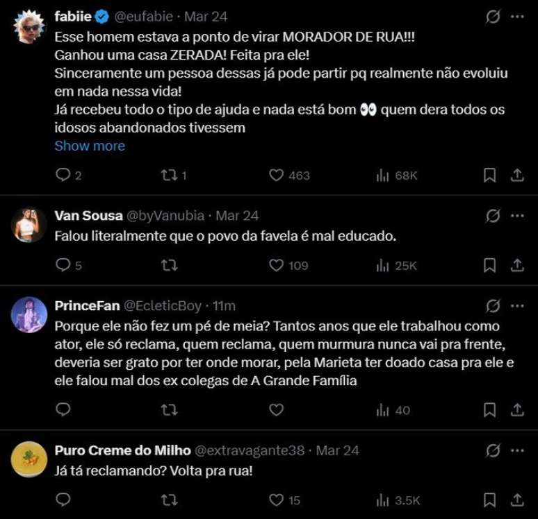 Coment&aacute;rio de Marcos Oliveira gerou uma s&eacute;rie de cr&iacute;ticas nas redes sociais