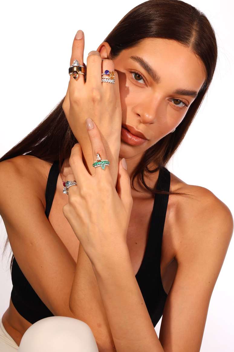 Aneis de Renata Nobre para compor com o Oura Ring 