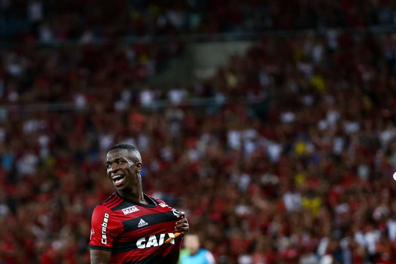 Vinicius Jr no Flamengo. (Buda Mendes/Getty Images)