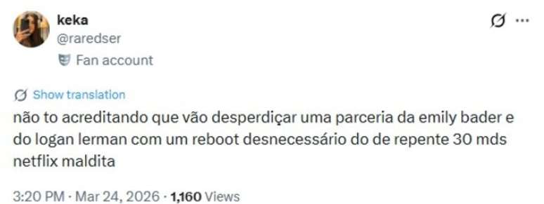 F&atilde;s criticam remake do cl&aacute;ssico 'De Repente 30'.