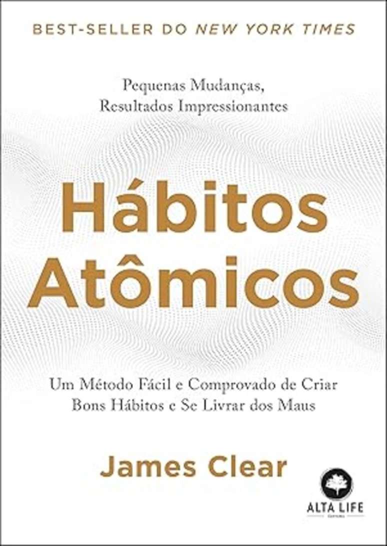Capa de 'H&aacute;bitos At&ocirc;micos', de James Clear.