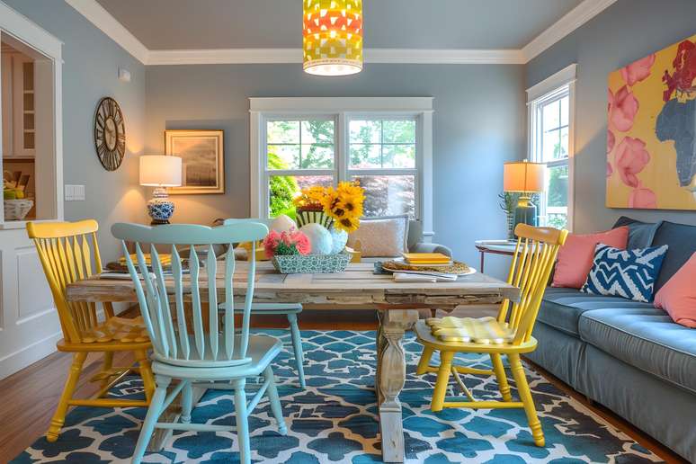 பலவிதமான விளக்குகள் மற்றும் மலர் ஏற்பாடுகள் உங்கள் வீட்டில் சுற்றும் ஆற்றலின் தரத்திற்கு பங்களிக்கின்றன: அதில் பந்தயம் கட்டுங்கள்!