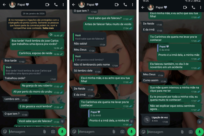 Os dois conversaram pela primeira vez no dia 28 de janeiro deste ano