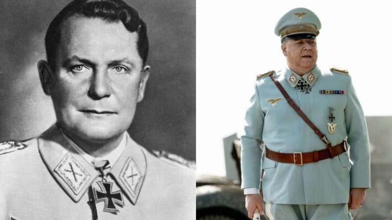Hermann G&ouml;ring (Russell Crowe) em 'Nuremberg'