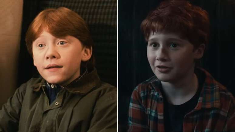 Compara&ccedil;&atilde;o entre os atores e personagens do primeiro filme da saga 'Harry Potter' nos cinemas e da s&eacute;rie, que deve fazer sua estreia em dezembro de 2026 no HBO Max.
