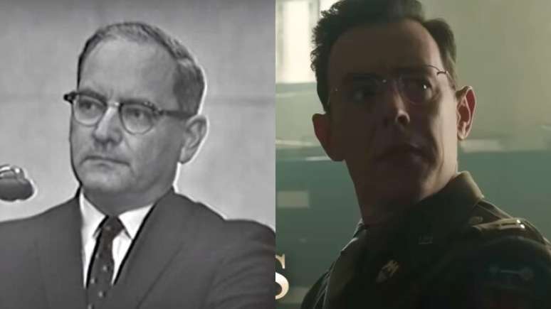 Gustave Gilbert (Colin Hanks) em 'Nuremberg'