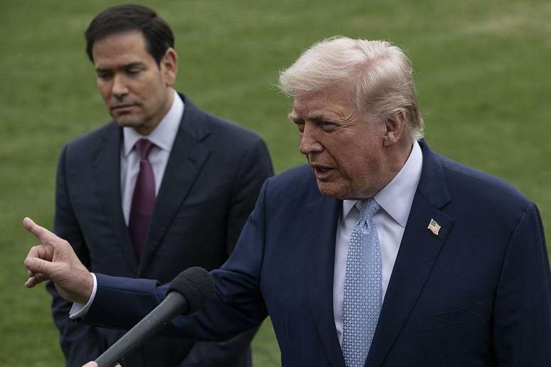 Donald Trump e o secret&aacute;rio de Estado Marco Rubio consideraram a a&ccedil;&atilde;o dos EUA na Venezuela um sucesso