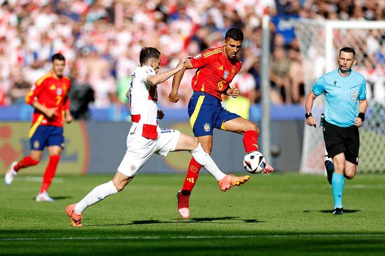 Em 2024, a Cro&aacute;cia fez uma campanha burocr&aacute;tica e foi eliminada na fase de grupos da Eurocopa &ndash; ODD ANDERSEN/AFP via Getty Images