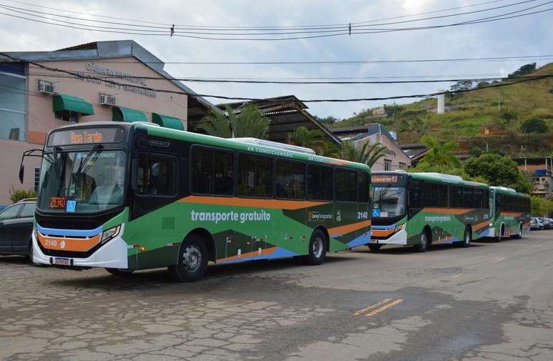 &Ocirc;nibus com tarifa zero no munic&iacute;pio de Levy Gasparian, na regi&atilde;o Centro-Sul Fluminense