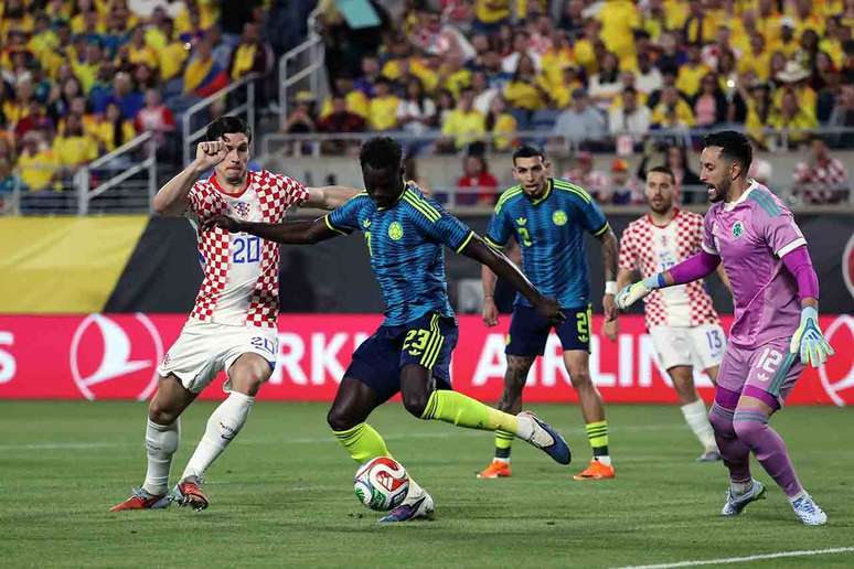 Cro&aacute;cia venceu a Col&ocirc;mbia em amistoso nos Estados Unidos&nbsp; (Photo by Leonardo Fernandez/Getty Images)