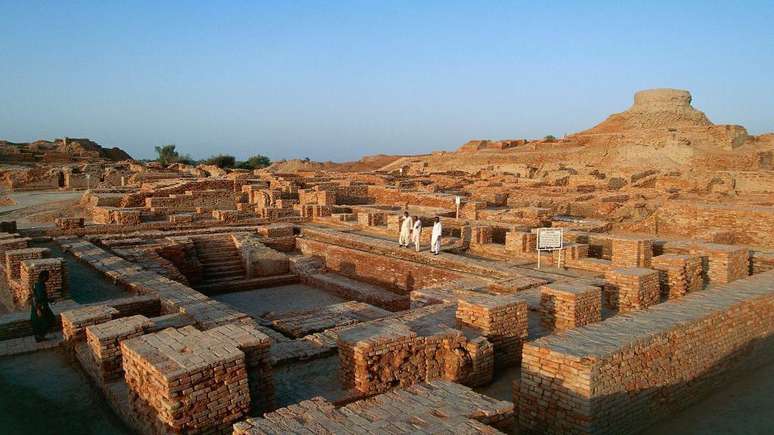As cidades da civiliza&ccedil;&atilde;o do Vale do Indo tinham ruas uniformes com casas de tijolo