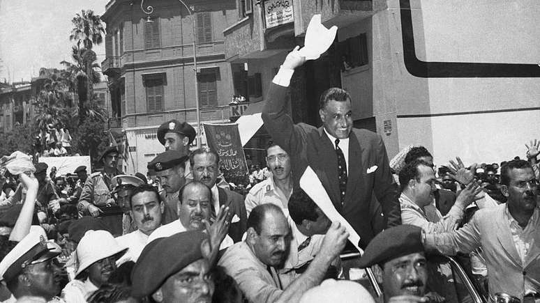 O ex-presidente do Egito, Gamal Nasser, foi considerado um her&oacute;i na regi&atilde;o pela forma como lidou com a crise de Suez