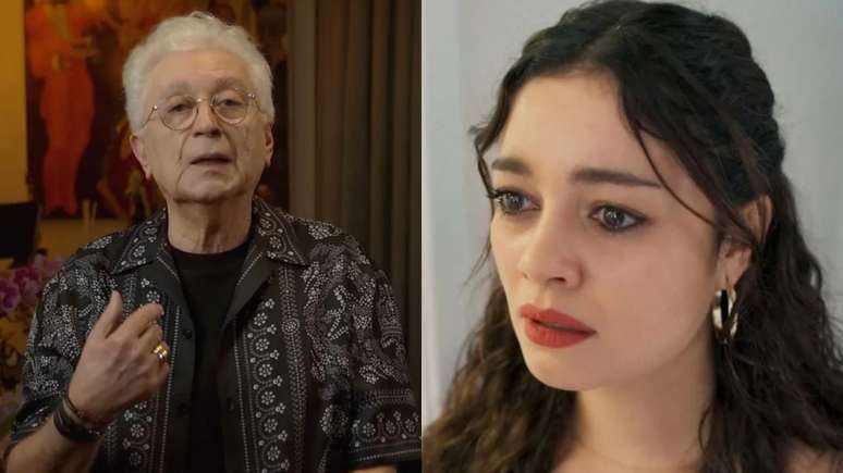 Aguinaldo Silva மற்றும் Sophie Charlotte, Gerluce de Três Graças (இனப்பெருக்கம்/Youtube/TV Globo)