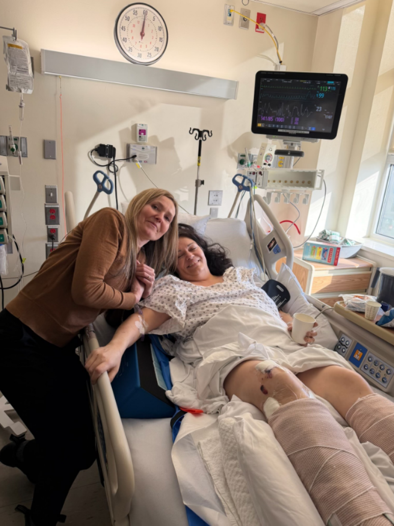 Solange Tremblay internada em hospital em Nova York