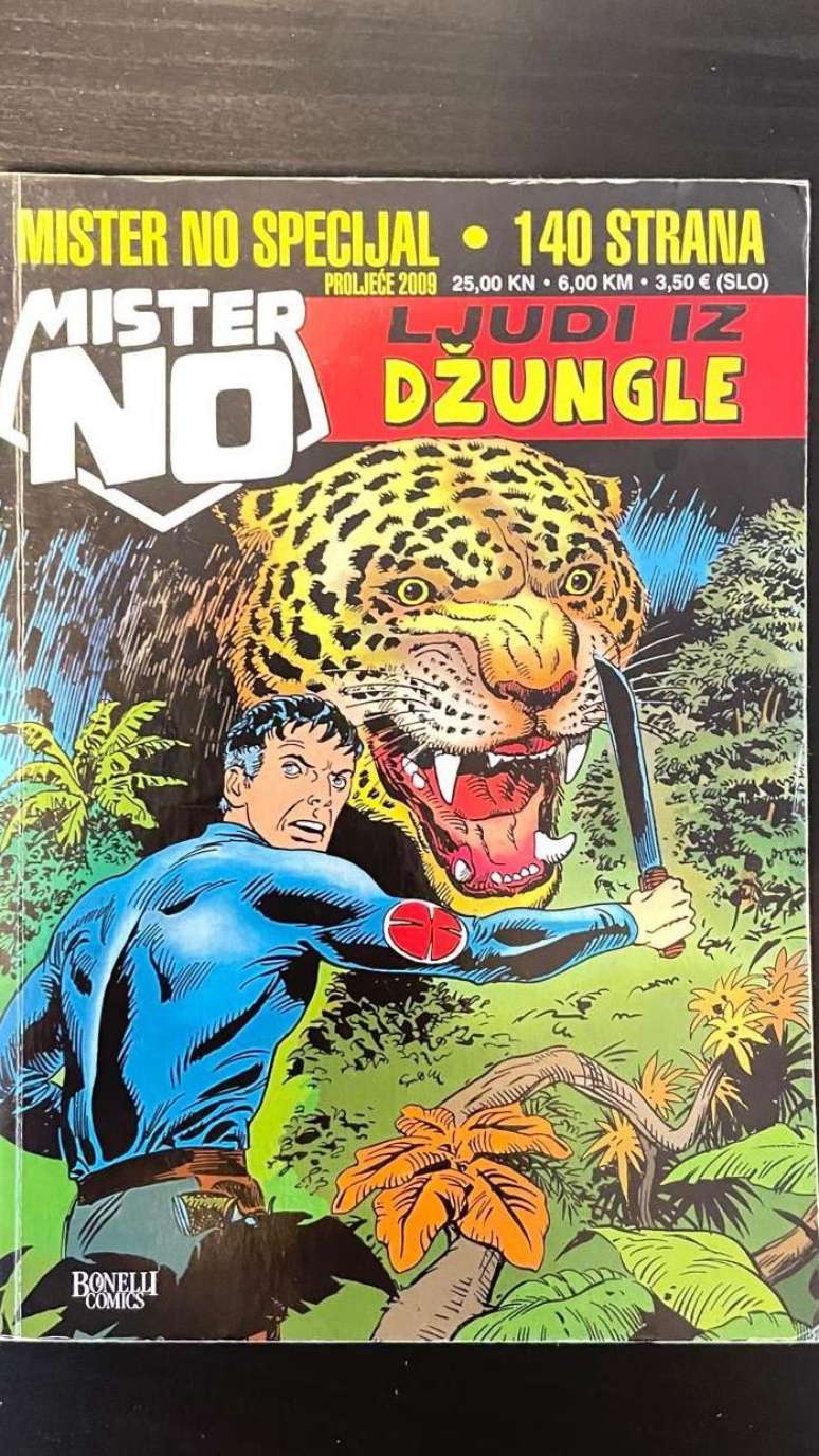 Capa de um gibi do Mister No