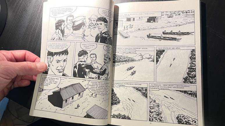 Imagem do gibi aberto