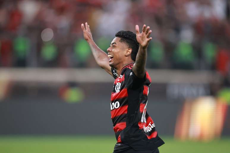 LIMA, PERU &ndash; NOVEMBER 29: Bruno Henrique of Flamengo celebrates after winning and becoming champions following the 2025 Copa CONMEBOL Libertadores Final match between Palmeiras and Flamengo at Estadio Monumental on November 29, 2025 in Lima, Peru. (Photo by Hector Vivas/Getty Images)
