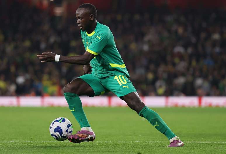 Sadio Man&eacute; pela sele&ccedil;&atilde;o de Senegal 
