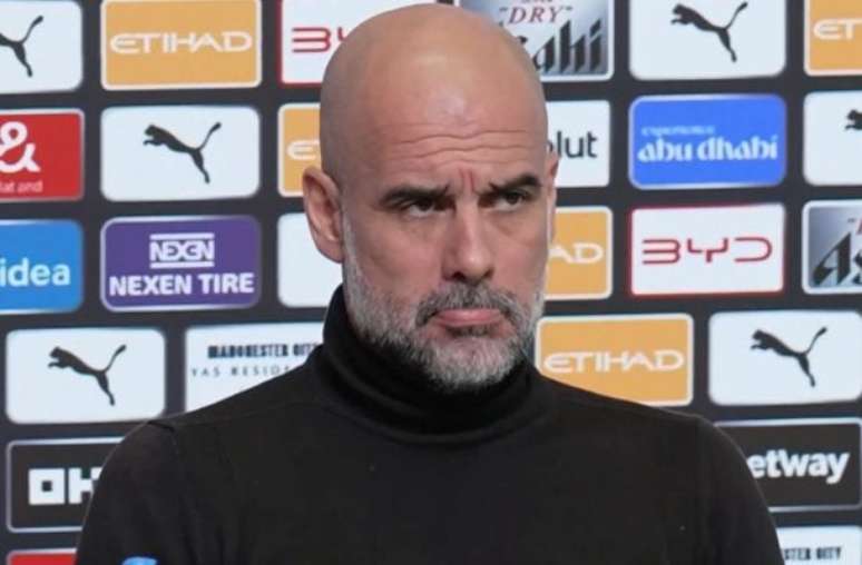 Reprodu&ccedil;&atilde;o de V&iacute;deo - Legenda: Pep Guardiola, treinador do Manchester City