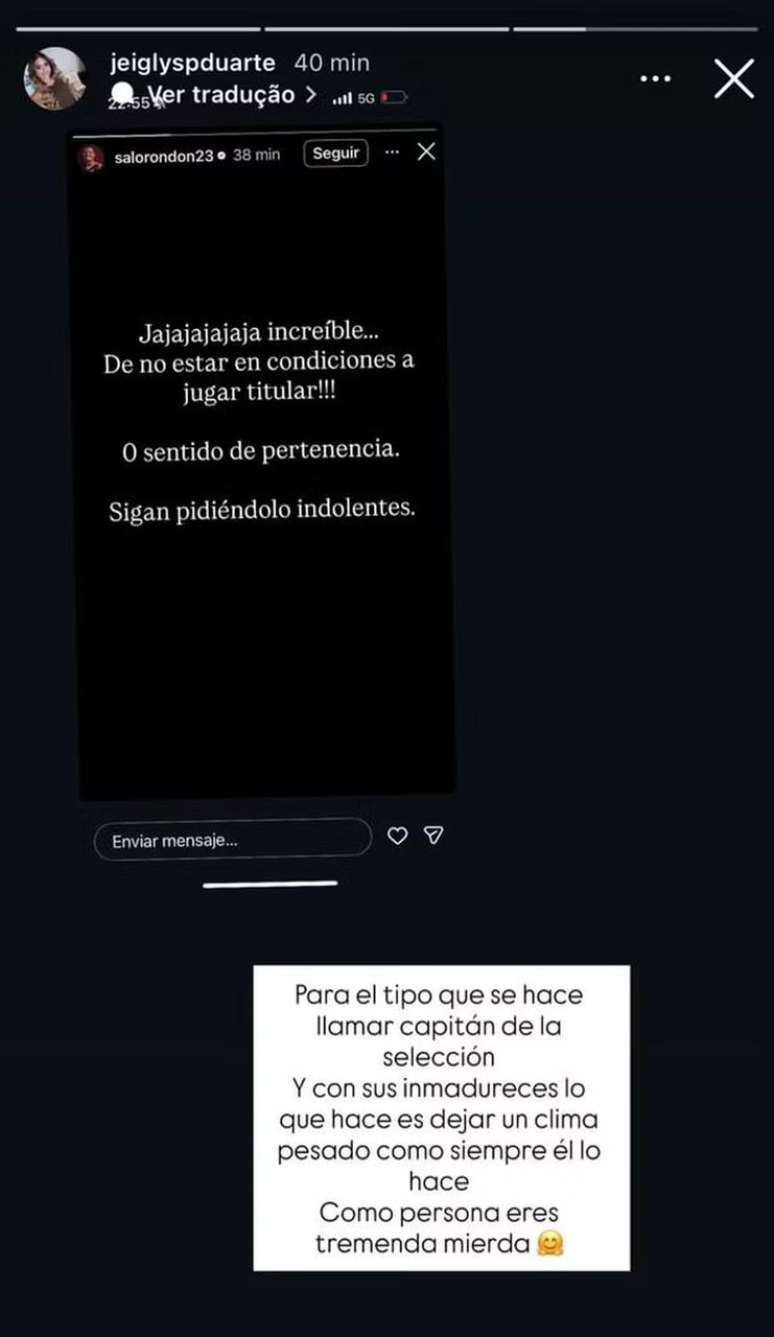 Paola Duarte faz nova postagem direcionada a Rond&oacute;n &ndash;