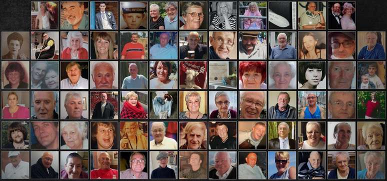 V&iacute;timas cujos corpos e cinzas foram recuperados das depend&ecirc;ncias da Legacy em 2024