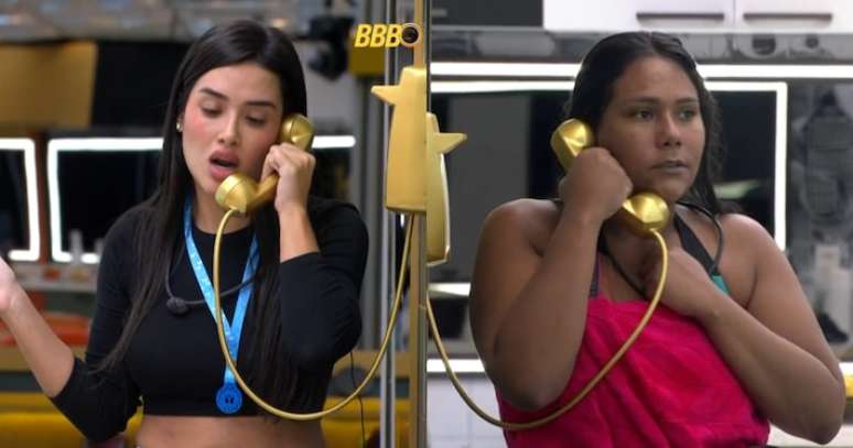 Jordana e Chaiany atenderam ao Big Fone do 'BBB 26'.