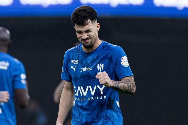 Marcos Leonardo vibra ao voltar a balan&ccedil;ar as redes ap&oacute;s mais de um m&ecirc;s de jejum &ndash;