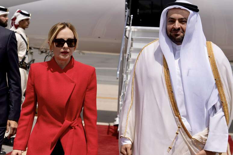 Meloni est&aacute; fazendo giro por pa&iacute;ses do Golfo